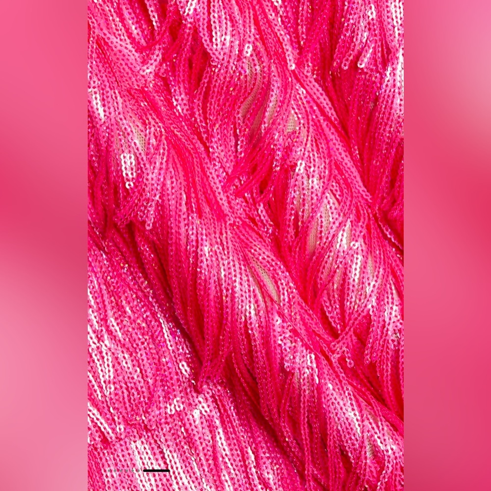 Bronx and Banco Sequin Fringe Two-Piece Skirt Set. NWT. Size L which is a US 8 - Picture 5 of 5